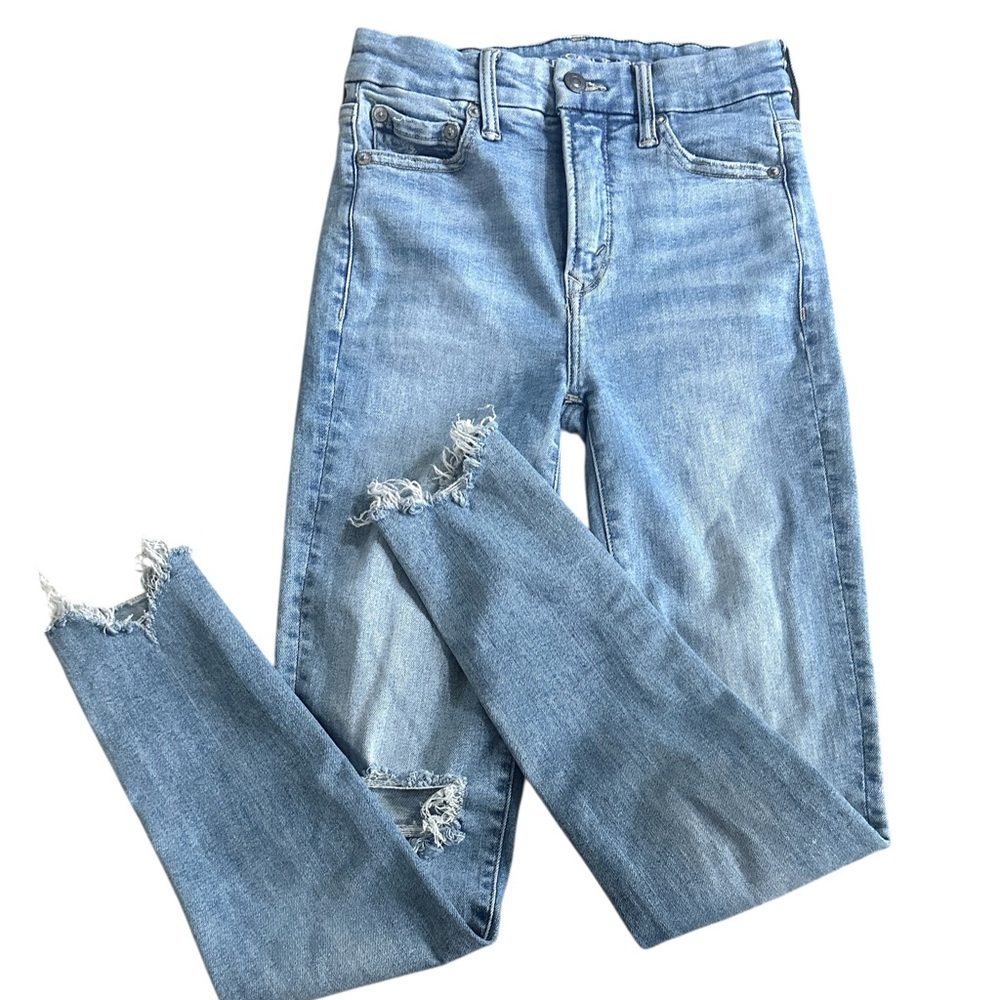 American Eagle‎ Hi Rise Destructed Jeggings Womens size 0